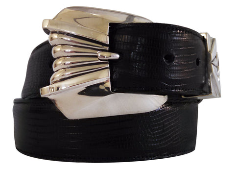 1½” DONATELLO 3 Piece Buckle Set in .925 Sterling Silver - AL BERES
