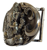 1½” Oval HINDU GANESHA Buckle in .925 Sterling Silver - AL BERES