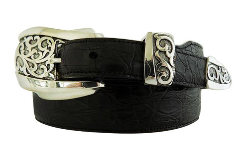 1” ADONIS 3 Piece Buckle Set in .925 Sterling Silver - AL BERES