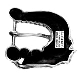 1” DRAGON 3 Piece Buckle Set in .925 Sterling Silver - AL BERES