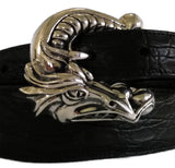 1” DRAGON 3 Piece Buckle Set in .925 Sterling Silver - AL BERES