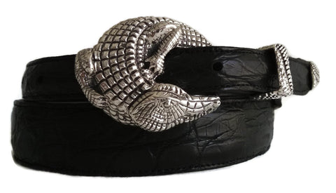 Style AB117S 3/4" .925 Sterling Silver 3 Piece Belt Buckle Set - AL BERES