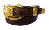 1” ADONIS 3 Piece Buckle Set in 18kt Gold Vermeil over .925 Sterling Silver - AL BERES