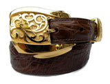 1” ADONIS 3 Piece Buckle Set in 18kt Gold Vermeil over .925 Sterling Silver - AL BERES