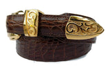 1” ADONIS 3 Piece Buckle Set in 18kt Gold Vermeil over .925 Sterling Silver - AL BERES