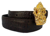 1” HINDU GANESHA Buckle in 18kt Gold Vermeil over .925 Sterling Silver - AL BERES