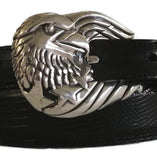 ¾” Freedom Eagle 3 Piece Buckle Set in Sterling Silver - AL BERES