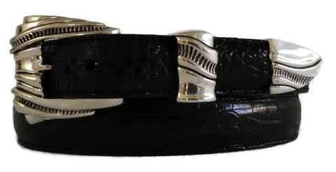 1” VULCAN 3 Piece Buckle Set in .925 Sterling Silver - AL BERES