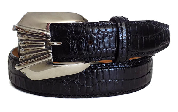 AL BERES 1.5" EUROPEAN RICO BUCKLE IN .925 STERLING SILVER USA #AB129S