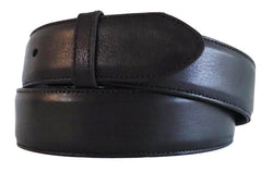 Belt: Style #102 1.5" Black Italian Milano Leather - AL BERES