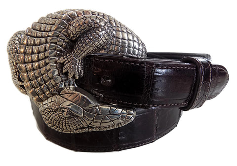 1.5" ALLIGATOR "Buckle Only" in .925 Sterling Silver - AL BERES