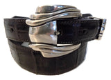 1” CYLON 3 Piece Buckle Set in .925 Sterling Silver - AL BERES