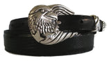 ¾” Freedom Eagle 3 Piece Buckle Set in Sterling Silver - AL BERES