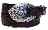 1” EAGLE FLAG 3 Piece Buckle Set in .925 Sterling Silver - AL BERES